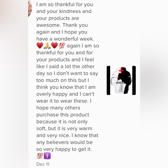 LION & JESUS On The Cross WVerse Long Sleeve kangaroo Pocket Hoodie Pullover - Picture 4 of 5